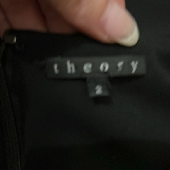 Like New Theory Black Wool Dress Size 2 - Picture 5 of 6